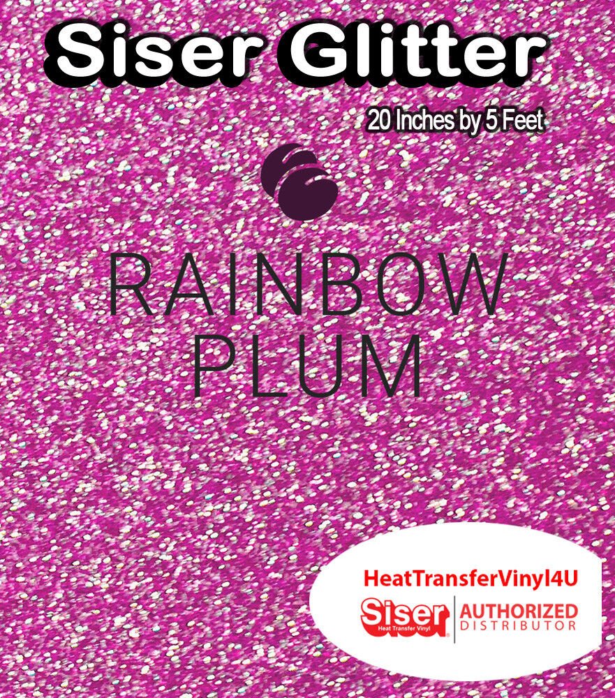 Siser Glitter Iron On Heat Transfer Vinyl 20 Inches by 5 Feet *FREE SHIPPING*