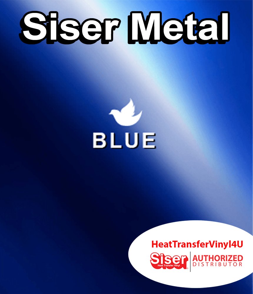 Siser Metal Iron On Heat Transfer Vinyl For T-Shirts 20" x 12" SHEET