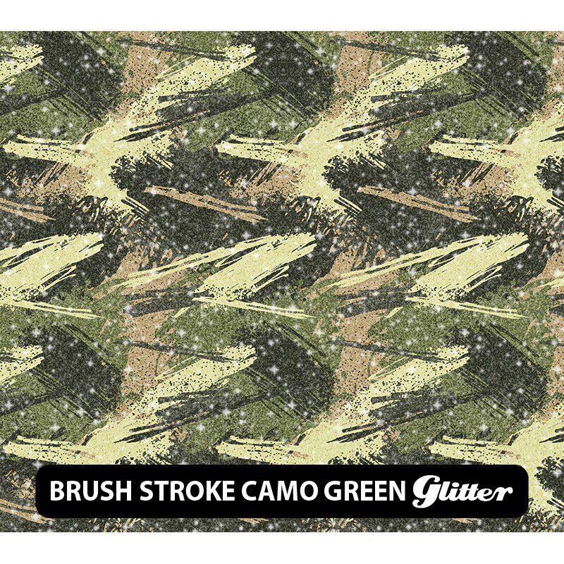 Camouflage Glitter Patterned HTV 12" ROLL **FREE SHIPPING**