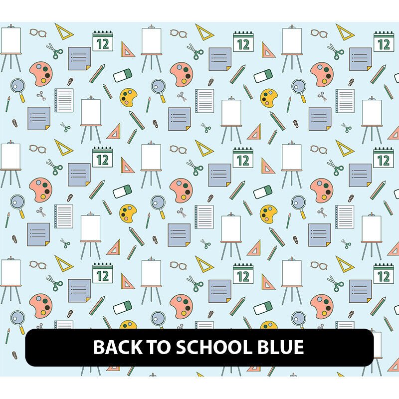 Back to School / Letters Patterned Adhesive Vinyl 13.5" ROLL **FREE SHIPPING**