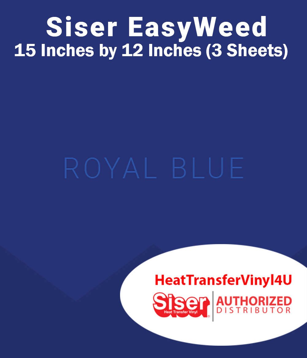 Siser EasyWeed Iron On Heat Transfer Vinyl 15" x 12" (3 Sheets) *Message Colors* - Picture 67 of 80