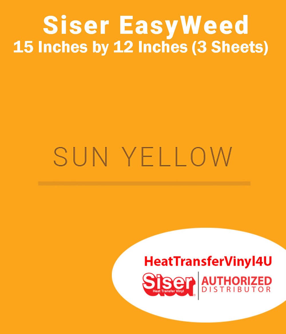 Siser EasyWeed Iron On Heat Transfer Vinyl 15" x 12" (3 Sheets) *Message Colors* - Picture 72 of 80