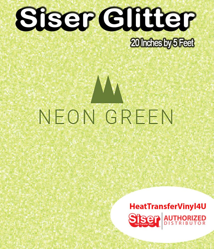 Siser Glitter Iron On Heat Transfer Vinyl 20 Inches by 5 Feet *FREE SHIPPING*