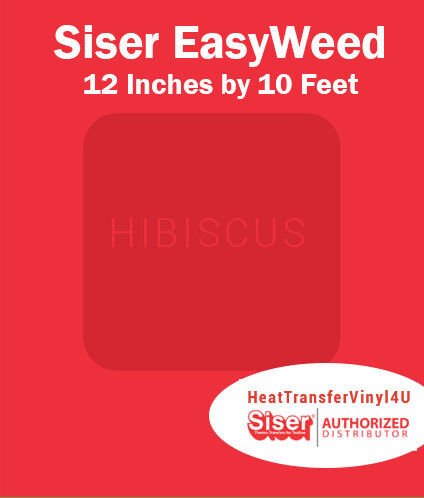 Siser EasyWeed Iron On Heat Transfer Vinyl For Garments 12 Inches by 10 Feet