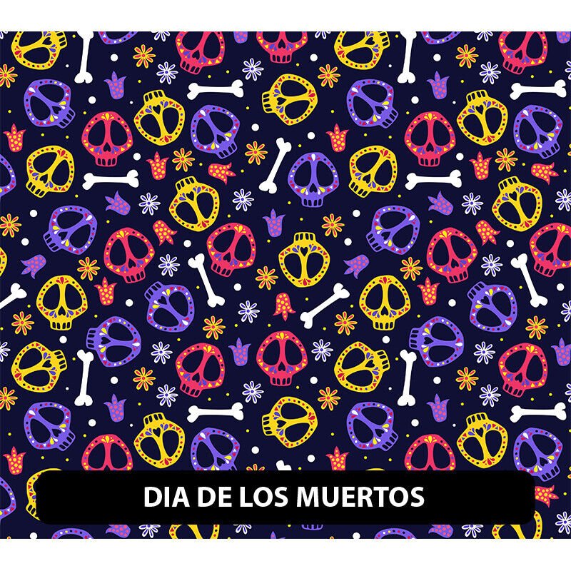 Dia de Muertos/Cinco de Mayo Adhesivo Patrón de Vinilo 13,5" ROLLO *ENVÍO GRATUITO* - Imagen 12 de 23