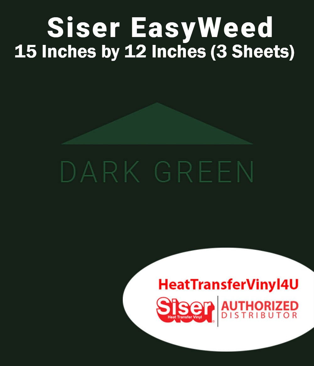 Siser EasyWeed Iron On Heat Transfer Vinyl 15" x 12" (3 Sheets) *Message Colors* - Picture 26 of 80