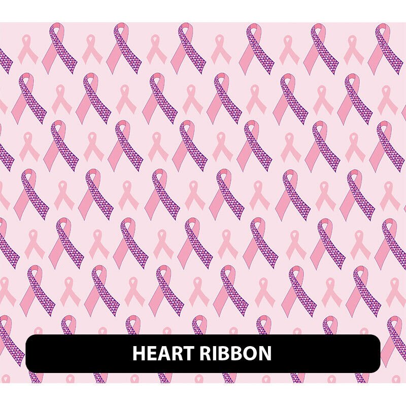 Puff Pattern Breast Cancer Awareness Designs HTV Iron on 12"x12" + Transfer Mask