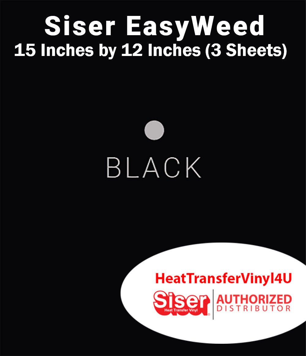 Siser EasyWeed Iron On Heat Transfer Vinyl 15" x 12" (3 Sheets) *Message Colors* - Picture 15 of 80