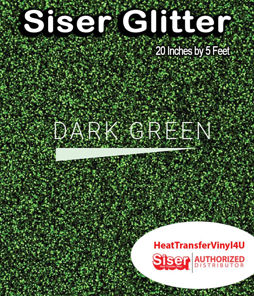 Siser Glitter Iron On Heat Transfer Vinyl 20 Inches by 5 Feet *FREE SHIPPING*