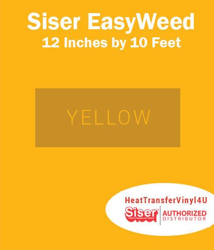 Siser EasyWeed Iron On Heat Transfer Vinyl For Garments 12 Inches by 10 Feet