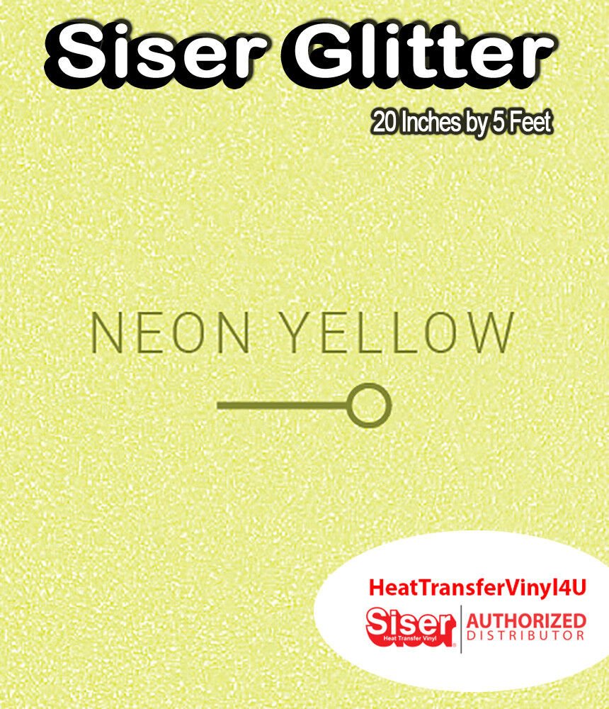 Siser Glitter Iron On Heat Transfer Vinyl 20 Inches by 5 Feet *FREE SHIPPING*