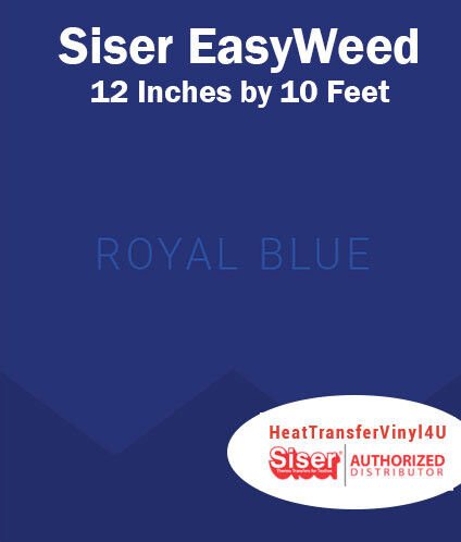 Siser EasyWeed Iron On Heat Transfer Vinyl For Garments 12 Inches by 10 Feet