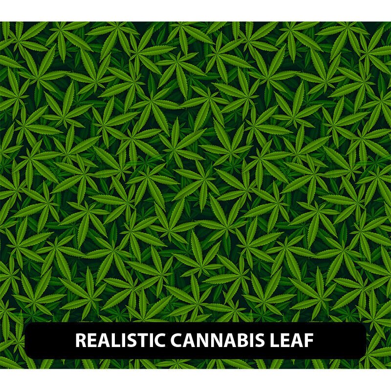 4/20 (Cannabis)  Patterned Adhesive Vinyl 13.5" ROLL **FREE SHIPPING**