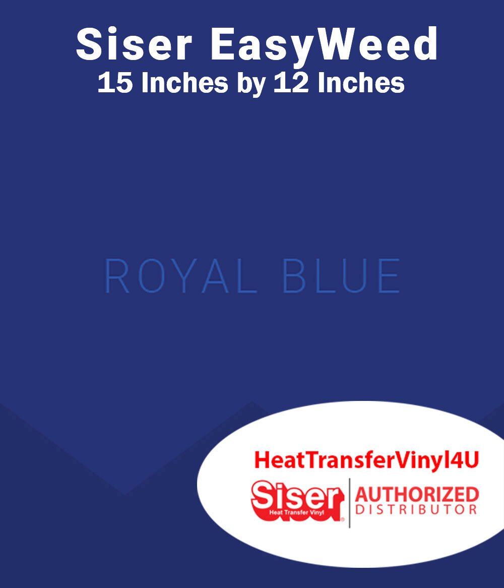 Siser EasyWeed Iron On Heat Transfer Vinyl (15" x 12") *Over 63 Color Options