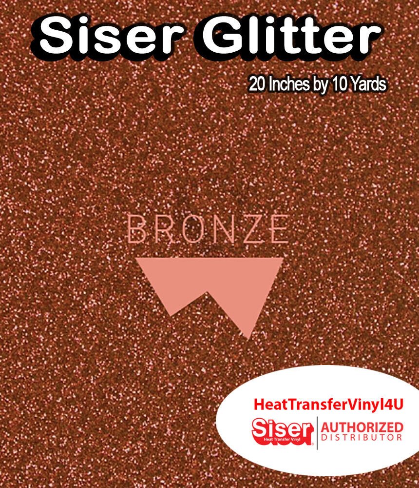 Siser Glitter Iron On Heat Transfer Vinyl For T-Shirts 20" x 10 Yds ( HTV )