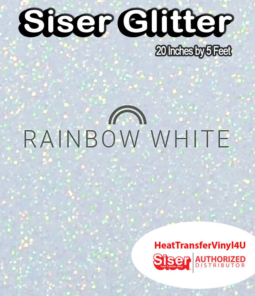 Siser Glitter Iron On Heat Transfer Vinyl 20 Inches by 5 Feet *FREE SHIPPING*