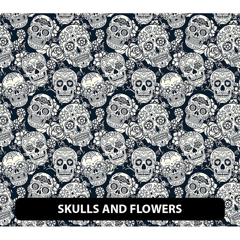 Dia de Muertos/Cinco de Mayo Adhesivo Patrón de Vinilo 13,5" ROLLO *ENVÍO GRATUITO* - Imagen 21 de 23
