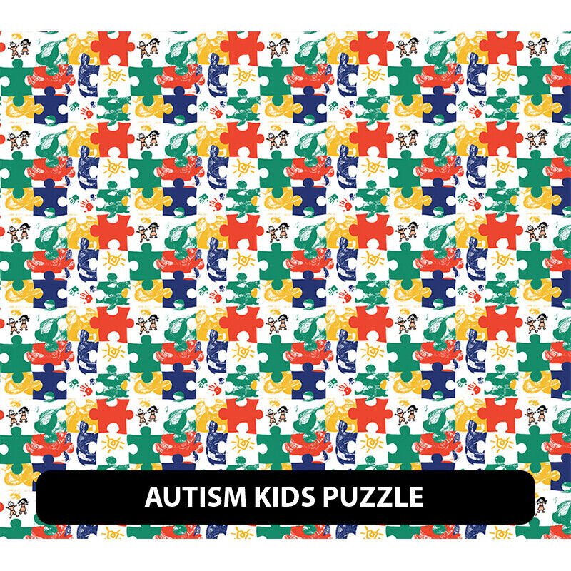 Autism Awareness / Puzzle gemustert HTV 18,5" ROLLE ** KOSTENLOSER VERSAND ** - Bild 6 von 9