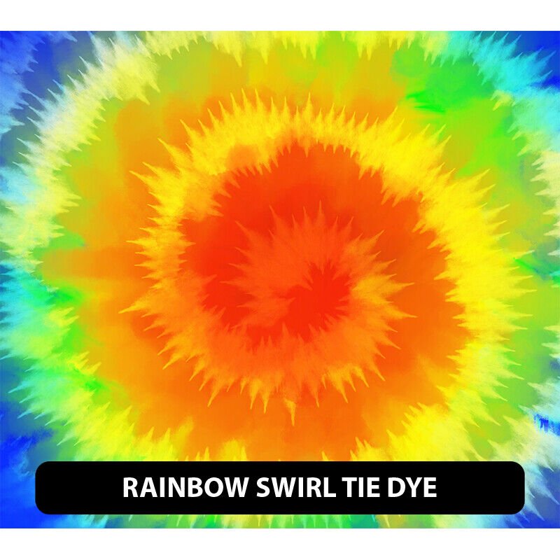 Tie Dye/Regenbogenwirbel gemustertes selbstklebendes Vinyl 13,5" ROLLE ** KOSTENLOSER VERSAND ** - Bild 23 von 31