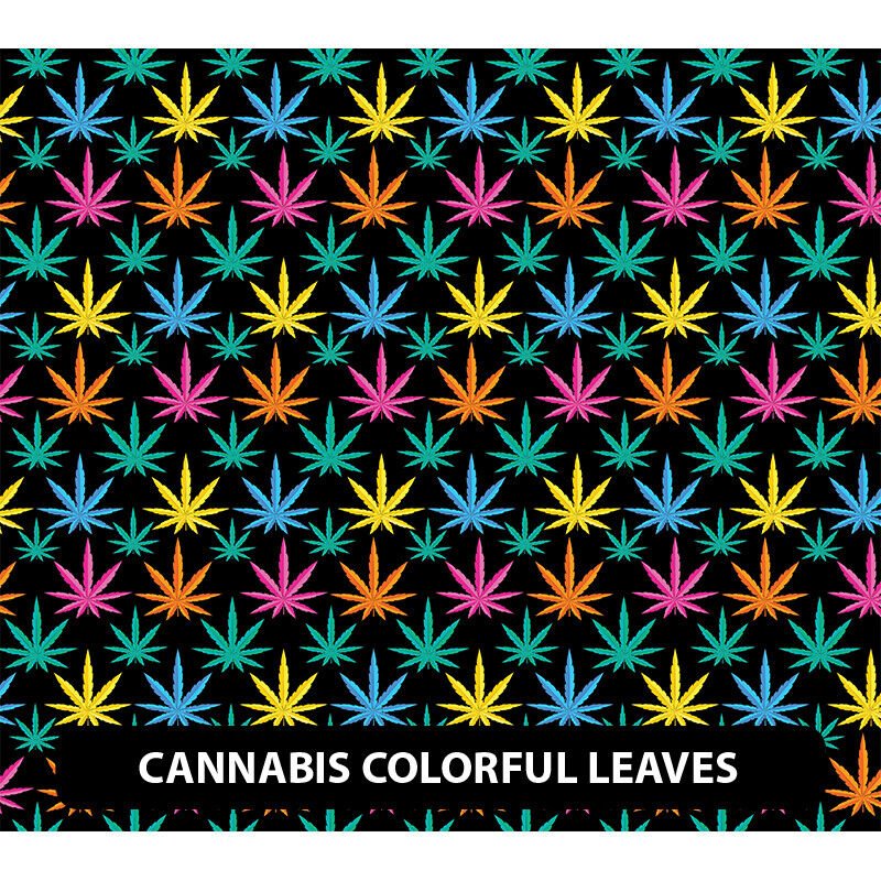 4/20 (Cannabis)  Patterned Adhesive Vinyl 13.5" ROLL **FREE SHIPPING**