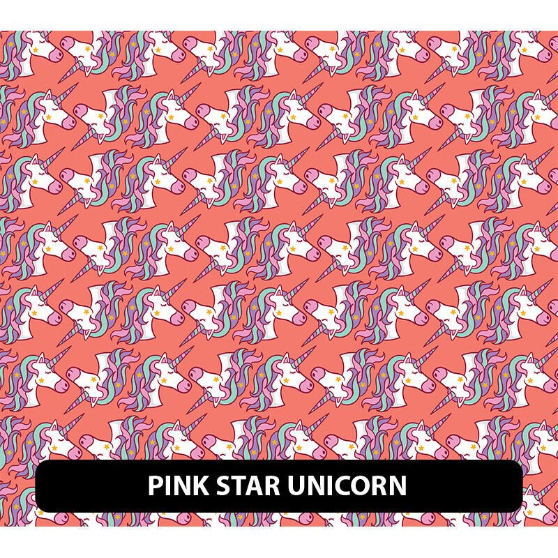 Unicorn Patterned HTV 13.5" ROLL **FREE SHIPPING**