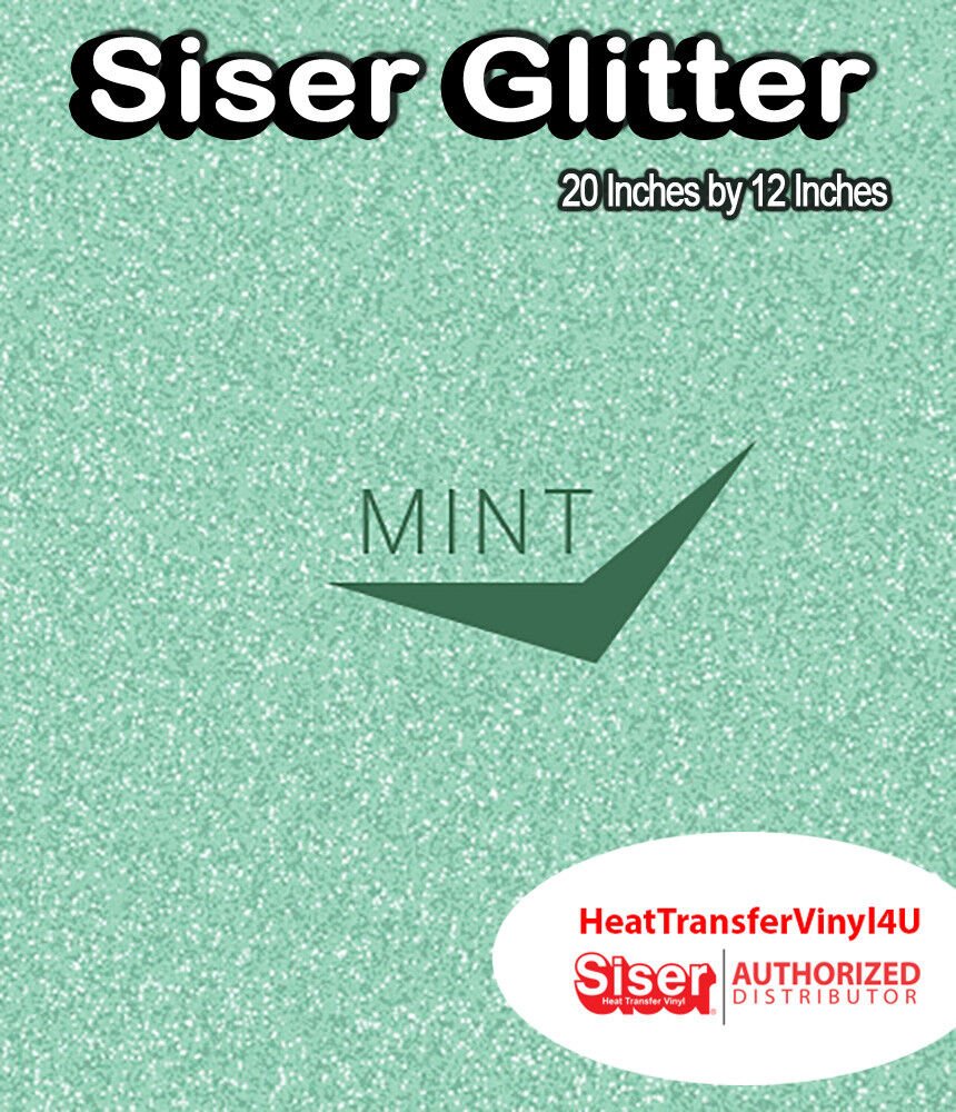 Siser Glitter Iron On Heat Transfer Vinyl 20" x 12" *COMBINED SHIPPING DISCOUNT*