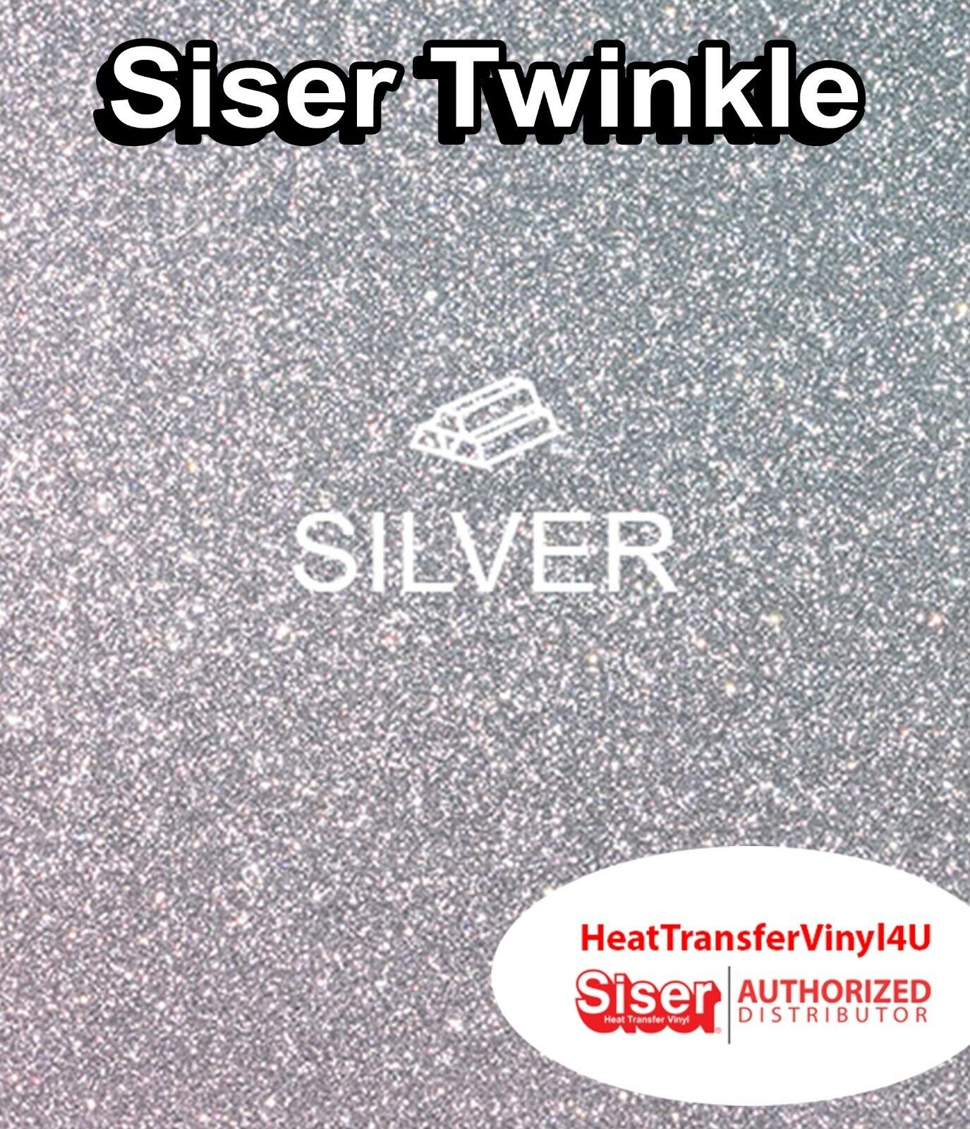 Siser Twinkle Heat Transfer Vinyl For T-Shirts Reflective Glitter 20"