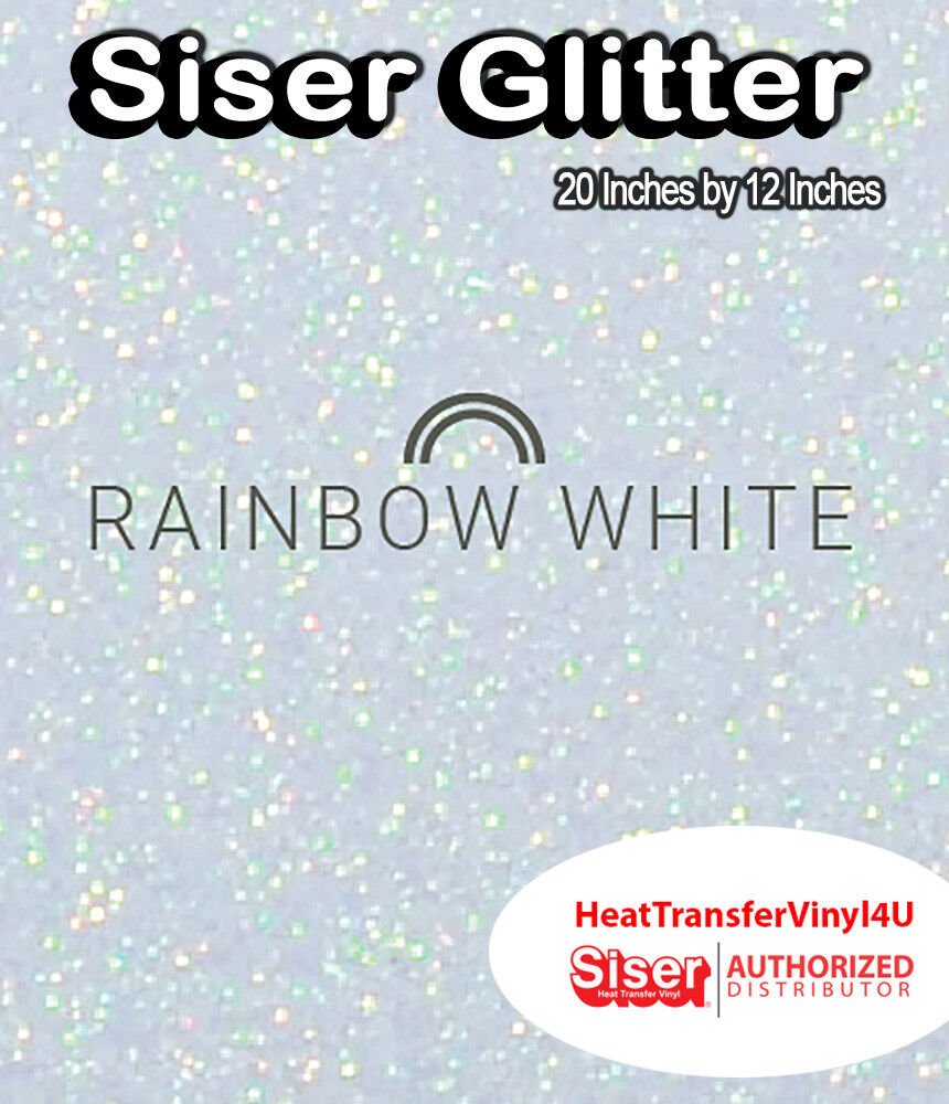 Siser Glitter Iron On Heat Transfer Vinyl 20" x 12" *COMBINED SHIPPING DISCOUNT*