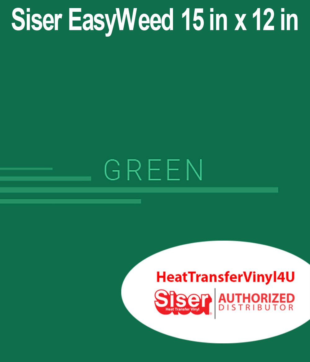 Siser EasyWeed Heat Transfer Vinyl Iron On 15 "x 12" SHEETS Variety Of Colors