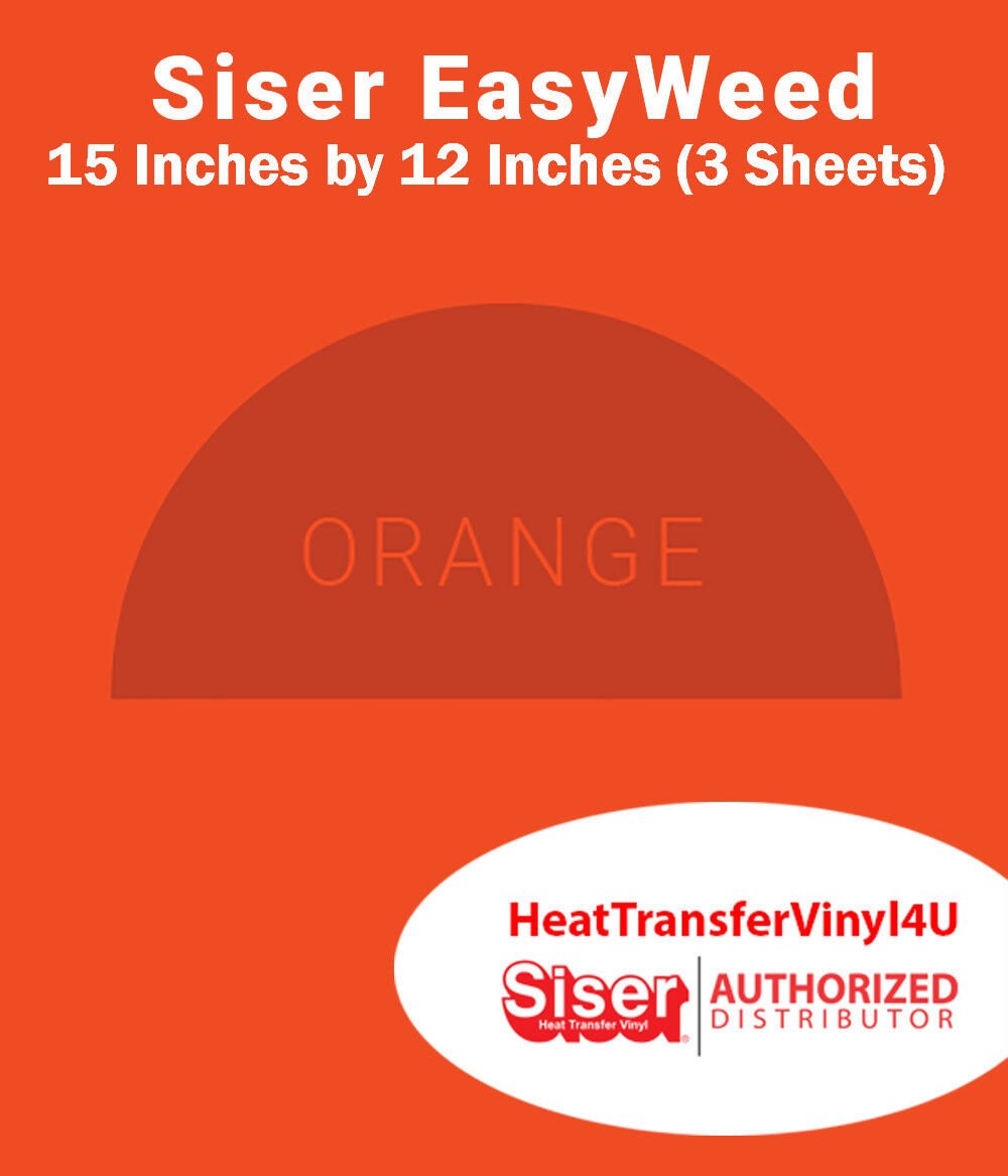 Siser EasyWeed Iron On Heat Transfer Vinyl 15" x 12" (3 Sheets) *Message Colors* - Picture 56 of 80