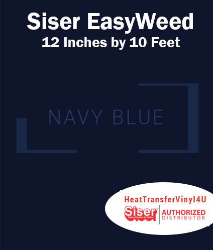 Siser EasyWeed Iron On Heat Transfer Vinyl For Garments 12 Inches by 10 Feet