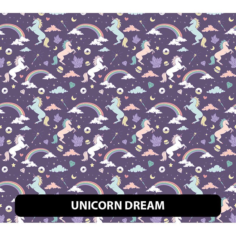 Unicorn Patterned HTV 13.5" ROLL **FREE SHIPPING**