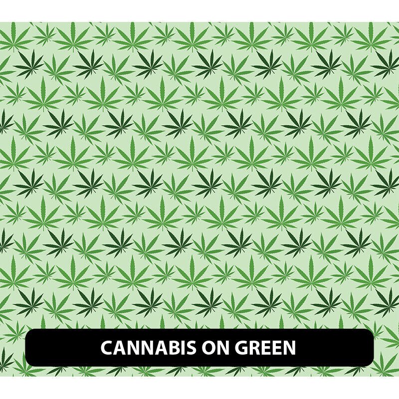 4/20 (Cannabis)  Patterned Adhesive Vinyl 13.5" ROLL **FREE SHIPPING**