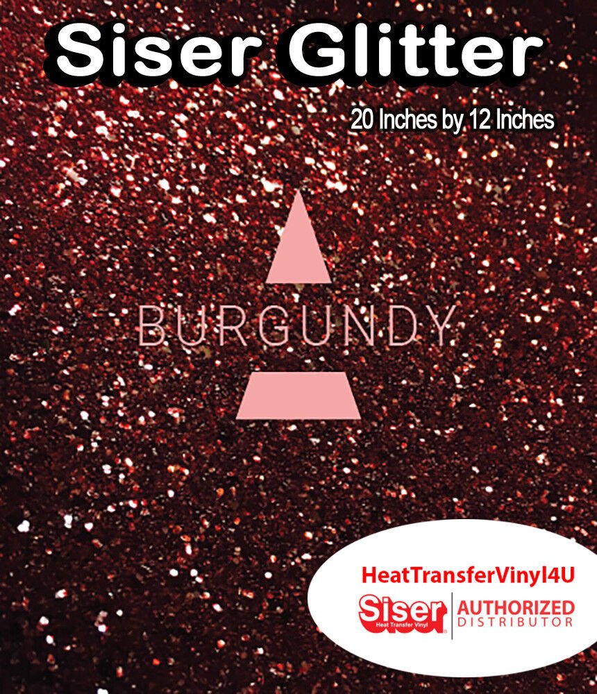 Siser Glitter Iron On Heat Transfer Vinyl 20" x 12" *COMBINED SHIPPING DISCOUNT*