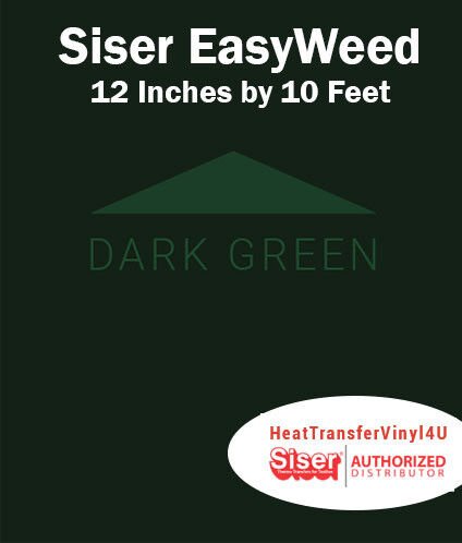 Siser EasyWeed Iron On Heat Transfer Vinyl For Garments 12 Inches by 10 Feet