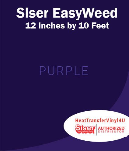 Siser EasyWeed Iron On Heat Transfer Vinyl For Garments 12 Inches by 10 Feet