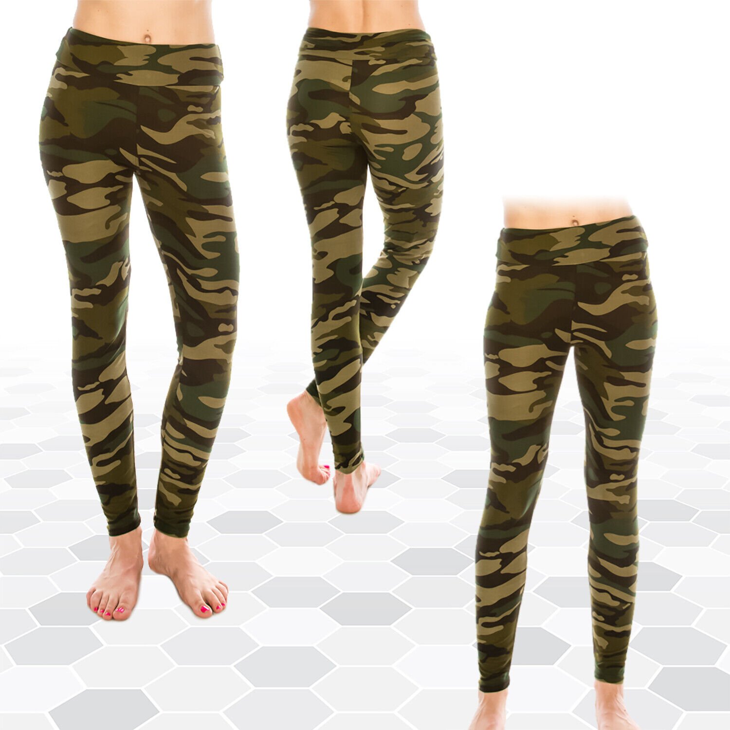 Womens Ultra Soft High Waist Yoga Leggings (Patterned and Solid) *FREE SHIPPING* - Picture 14 of 40