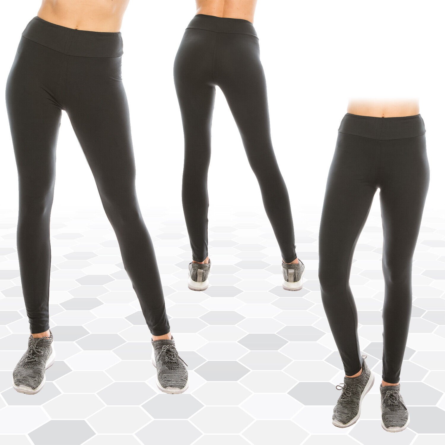 Womens Ultra Soft High Waist Yoga Leggings (Patterned and Solid) *FREE SHIPPING* - Picture 16 of 40