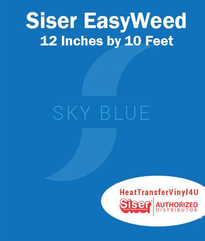 Siser EasyWeed Iron On Heat Transfer Vinyl For Garments 12 Inches by 10 Feet