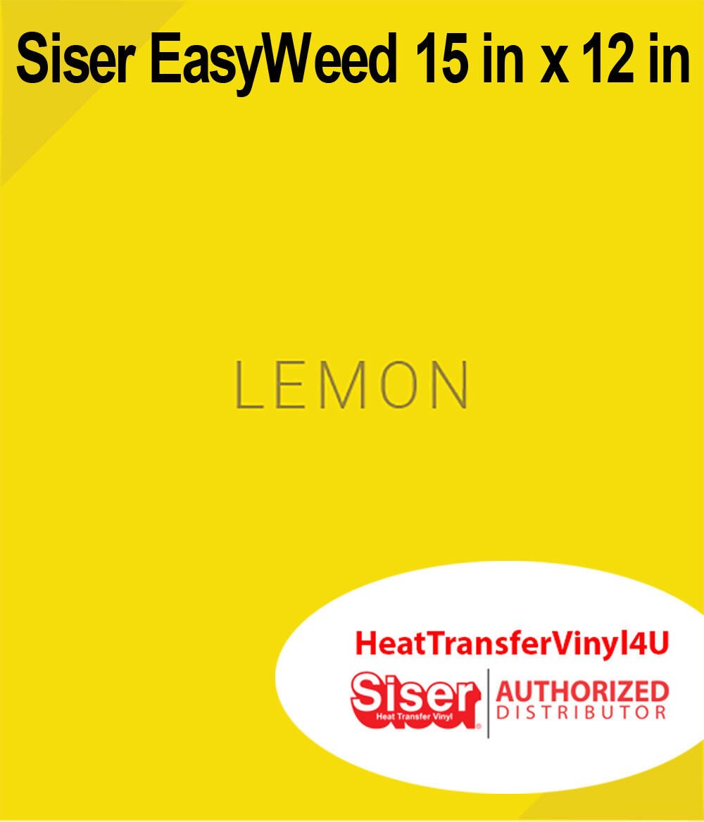 Siser EasyWeed Heat Transfer Vinyl Iron On 15 "x 12" SHEETS Variety Of Colors