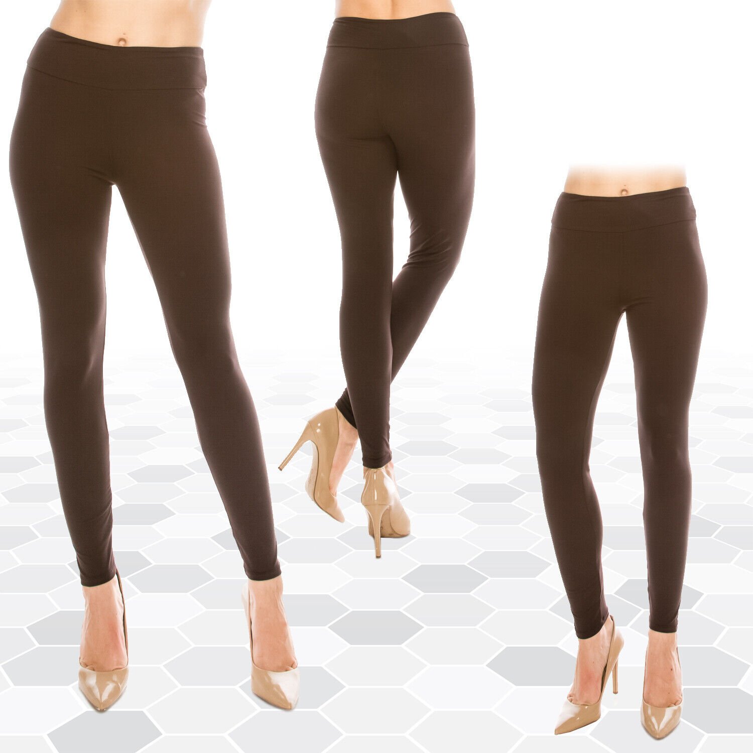Womens Ultra Soft High Waist Yoga Leggings (Patterned and Solid) *FREE SHIPPING* - Picture 10 of 40