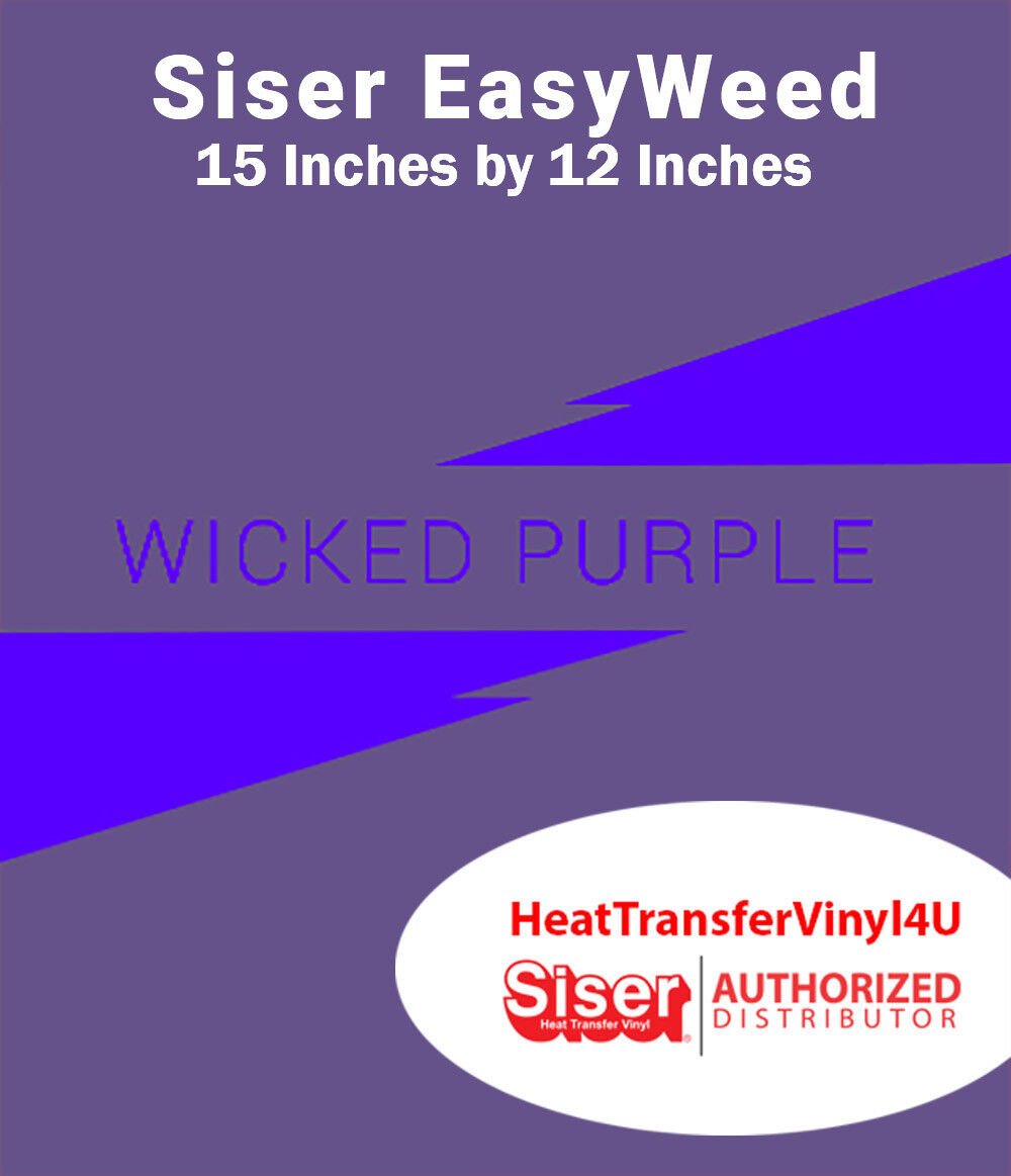 Siser EasyWeed Iron On Heat Transfer Vinyl 15" x 12" SHEET FREE SHIPPING