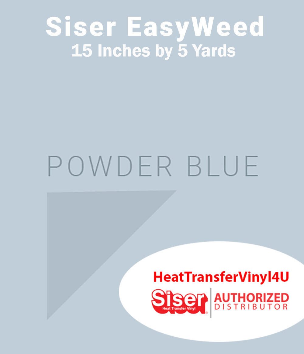 Siser EasyWeed Iron On Heat Transfer Vinyl For T-Shirts 15" x 5 Yards