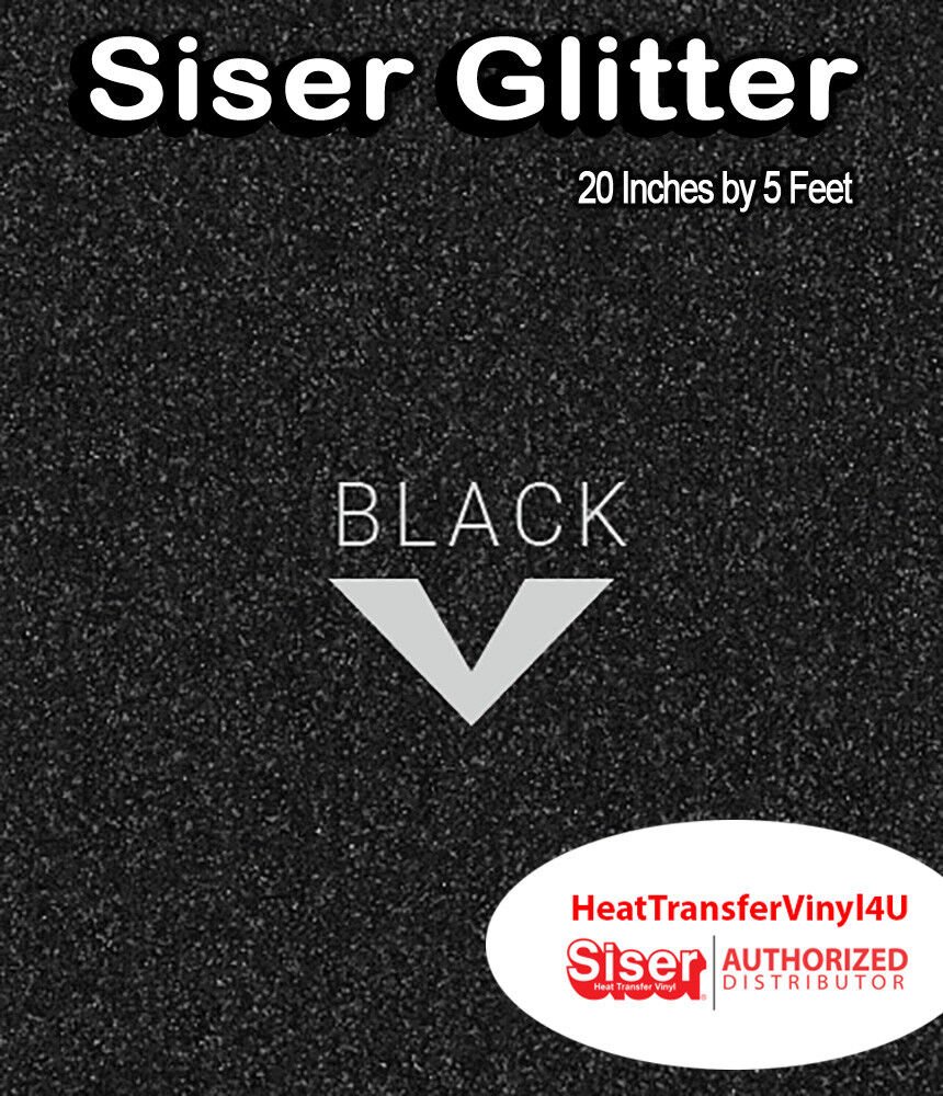 Siser Glitter Iron On Heat Transfer Vinyl 20 Inches by 5 Feet *FREE SHIPPING*