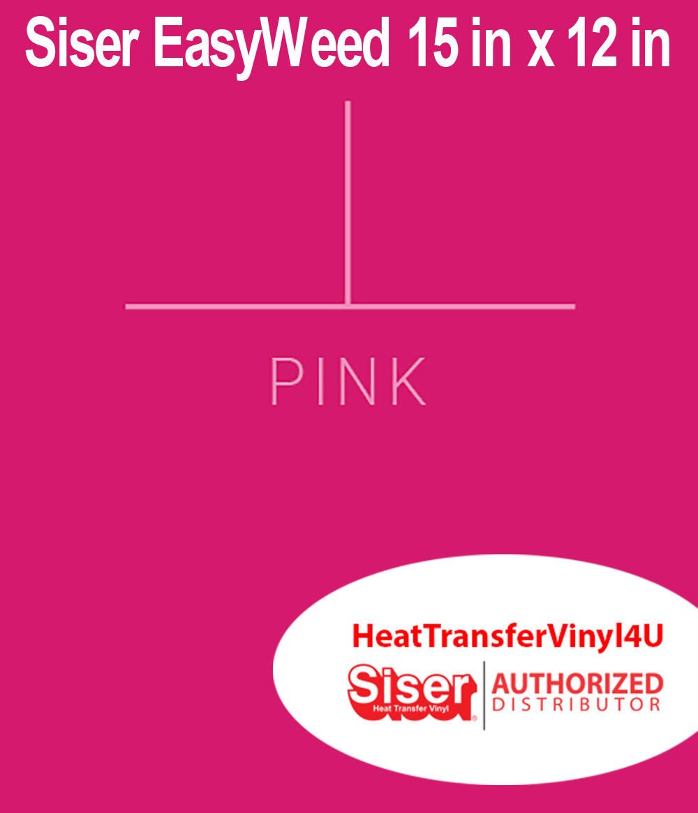 Siser EasyWeed Heat Transfer Vinyl Iron On 15 "x 12" SHEETS Variety Of Colors