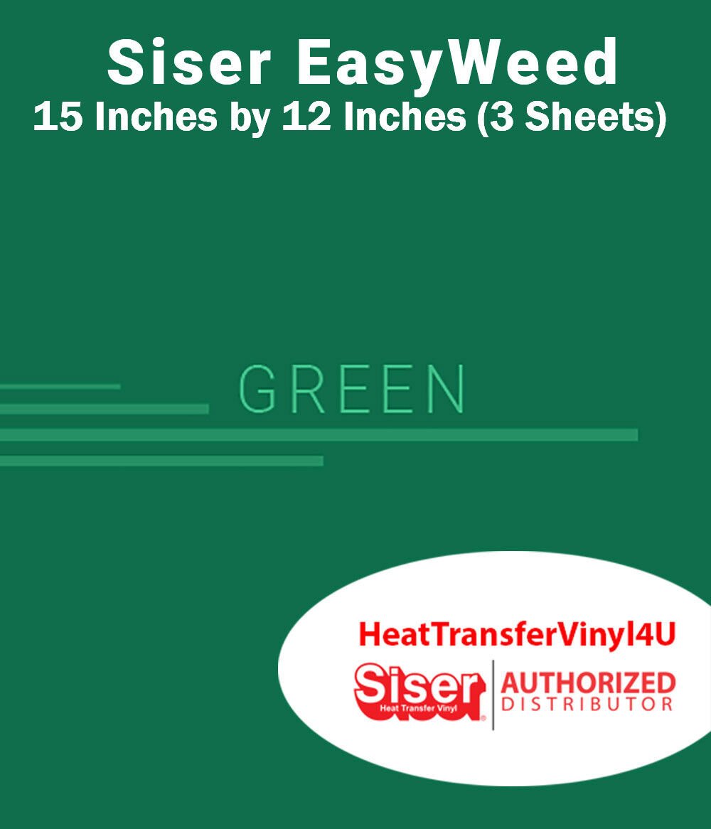 Siser EasyWeed Iron On Heat Transfer Vinyl 15" x 12" (3 Sheets) *Message Colors* - Picture 36 of 80