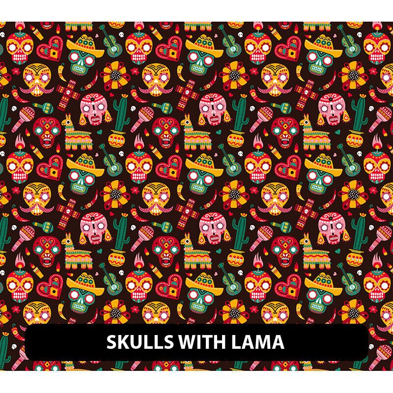 Dia de Muertos/Cinco de Mayo Adhesivo Patrón de Vinilo 13,5" ROLLO *ENVÍO GRATUITO* - Imagen 22 de 23