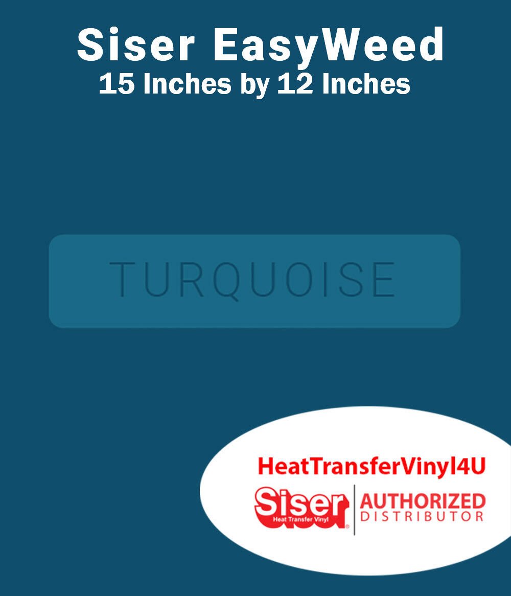 Siser EasyWeed Iron On Heat Transfer Vinyl 15" x 12" SHEET FREE SHIPPING