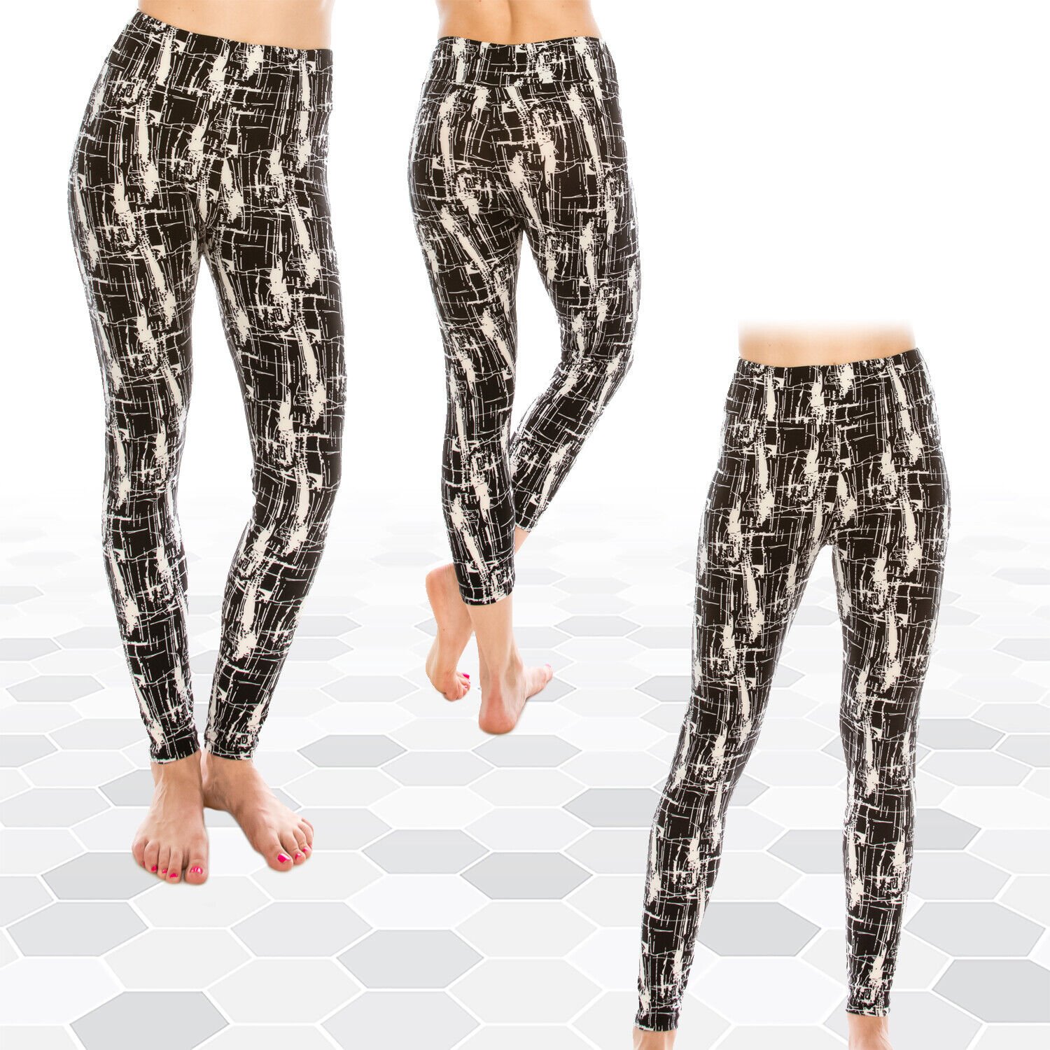 Womens Ultra Soft High Waist Yoga Leggings (Patterned and Solid) *FREE SHIPPING* - Picture 20 of 40