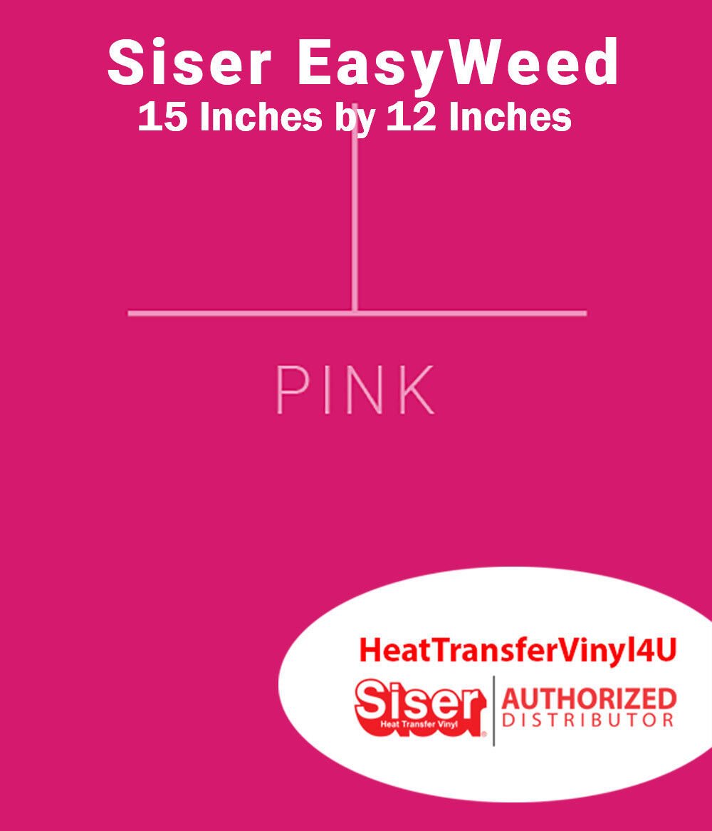 Siser EasyWeed Iron On Heat Transfer Vinyl 15" x 12" SHEET FREE SHIPPING